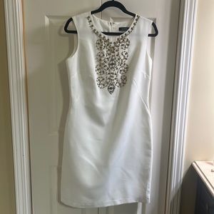Women’s winter white dress.
